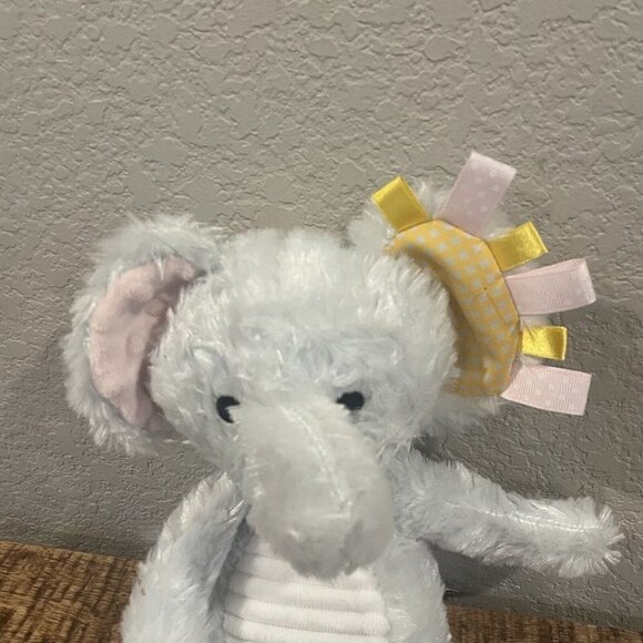 Sensory Snuggables From The Land Of Make Believe Ideas Elephant Plush Rattle Toy - Picture 3 of 7